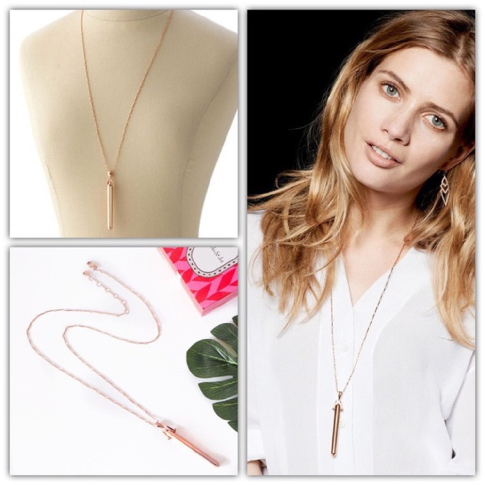 Stella & Dot Rose Gold Rebel Pendant